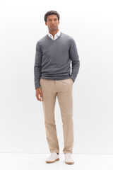 Cortefiel Pantalón chino regular fit Beige