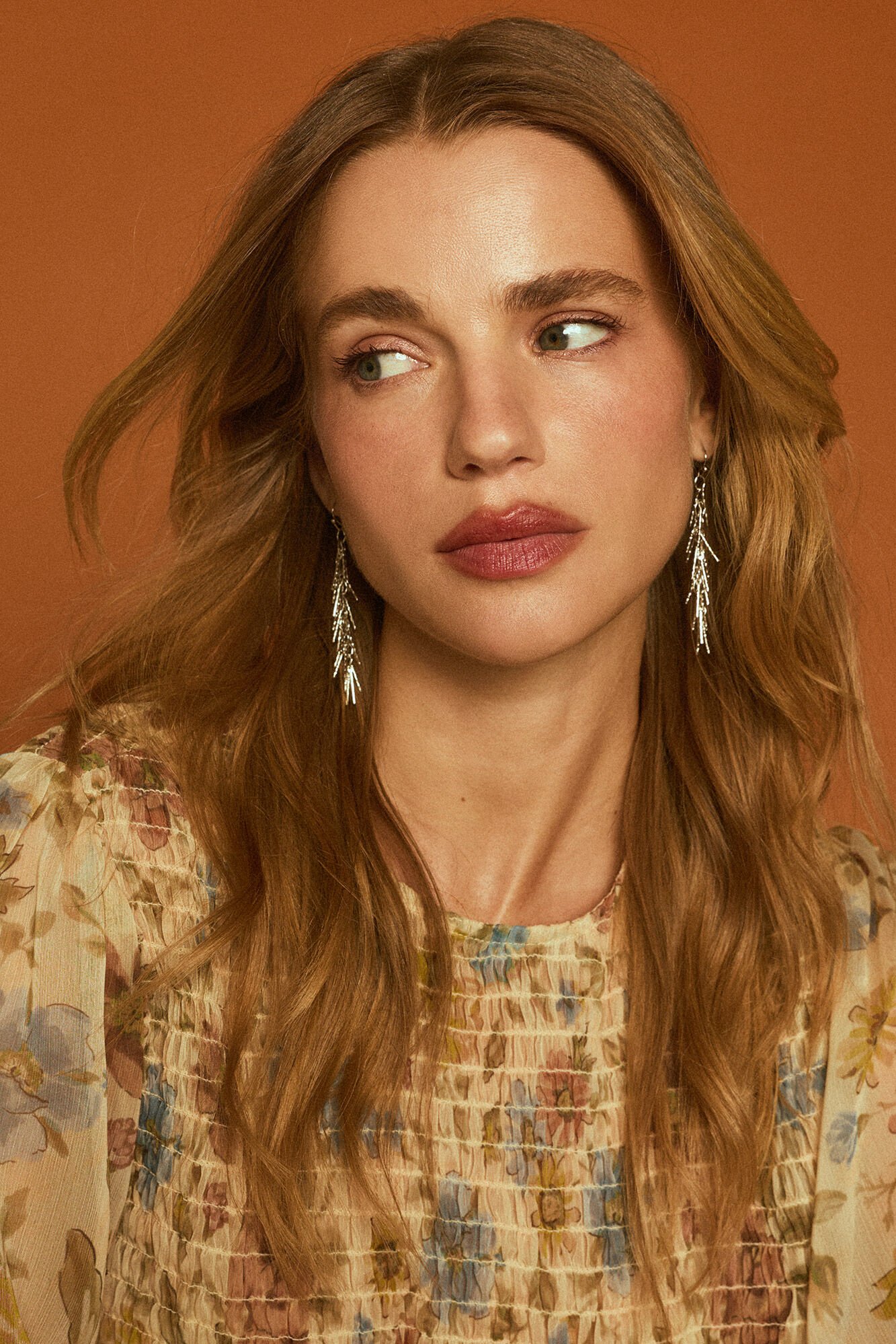 Slowlove Pendientes flecos cadena