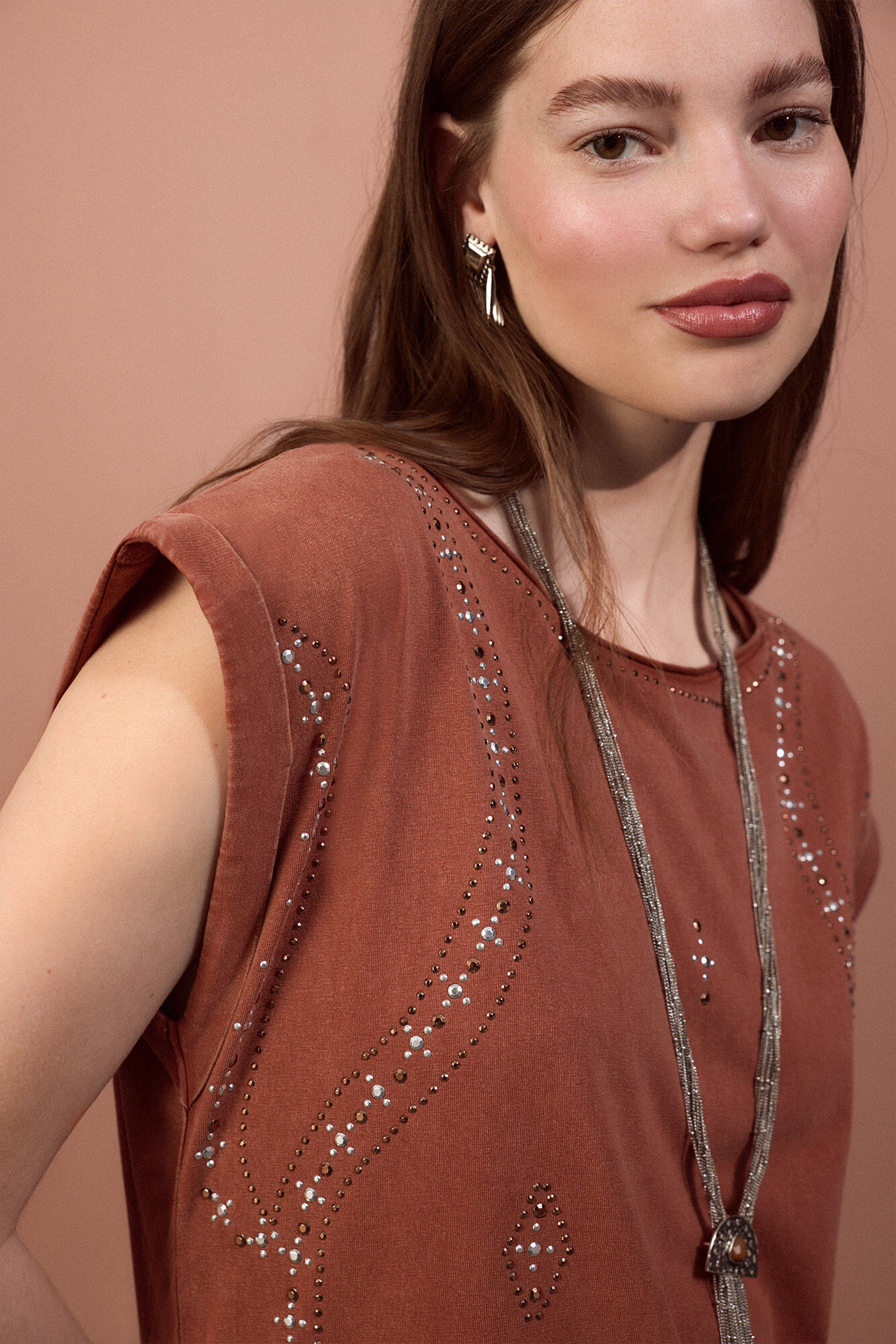 Slowlove Vestido tachas