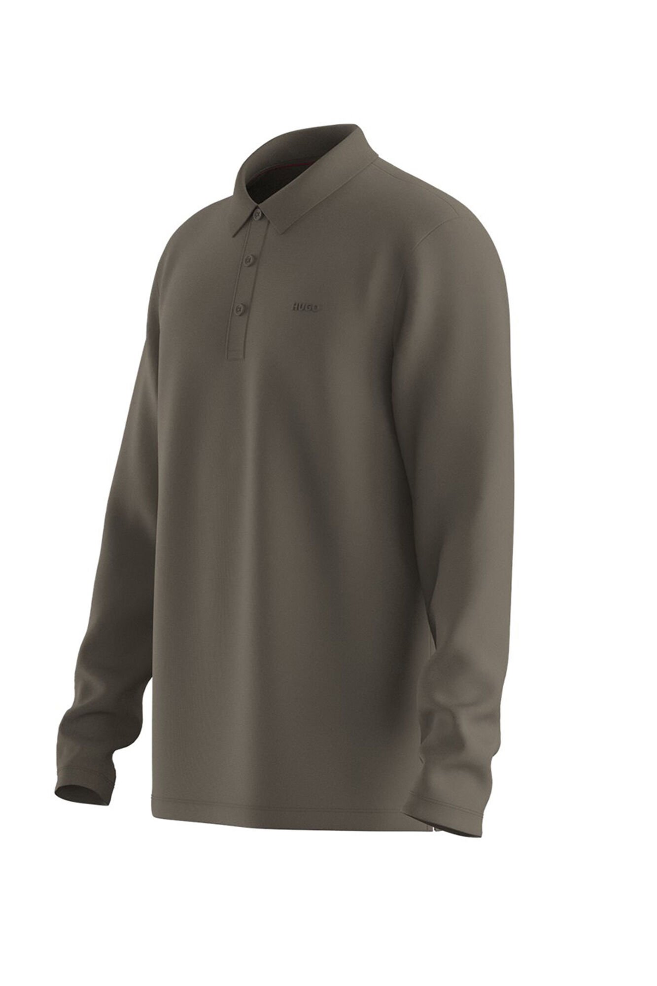 HUGO Polo de manga comprida Verde