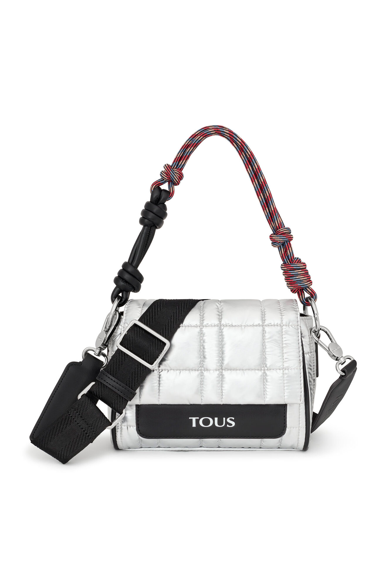 Tous Bandolera peque&ntilde;a plateada TOUS Empire Padded Gris