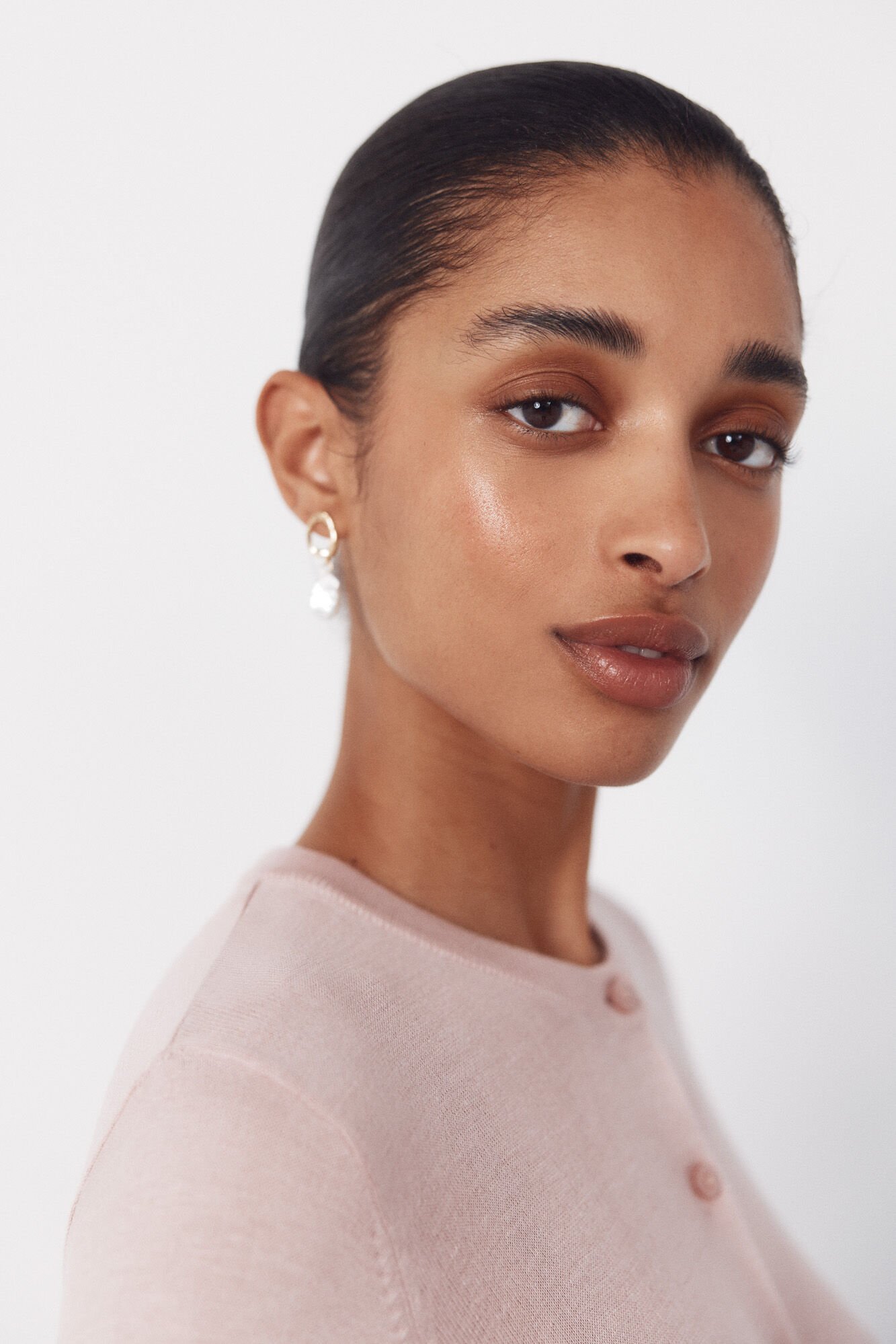 Cortefiel Chaqueta b&aacute;sica punto Rosa