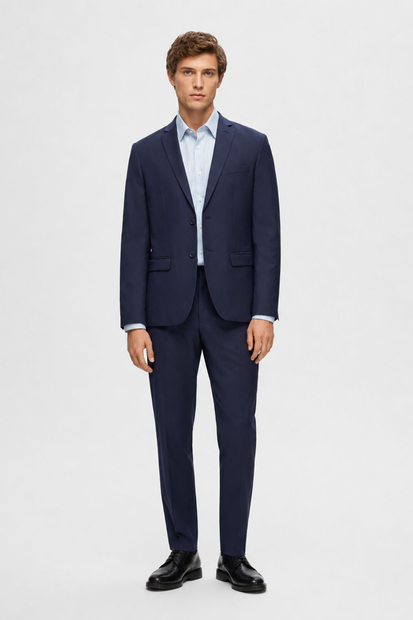 Selected Blazer de fato Slim Fit confecionado com materiais reciclados