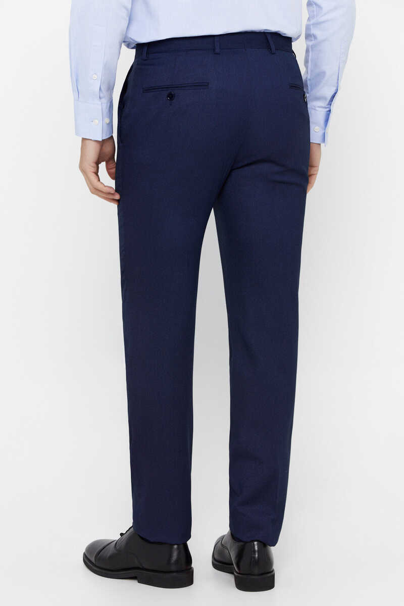 Cortefiel Birdseye weave trousers series XXI Blue