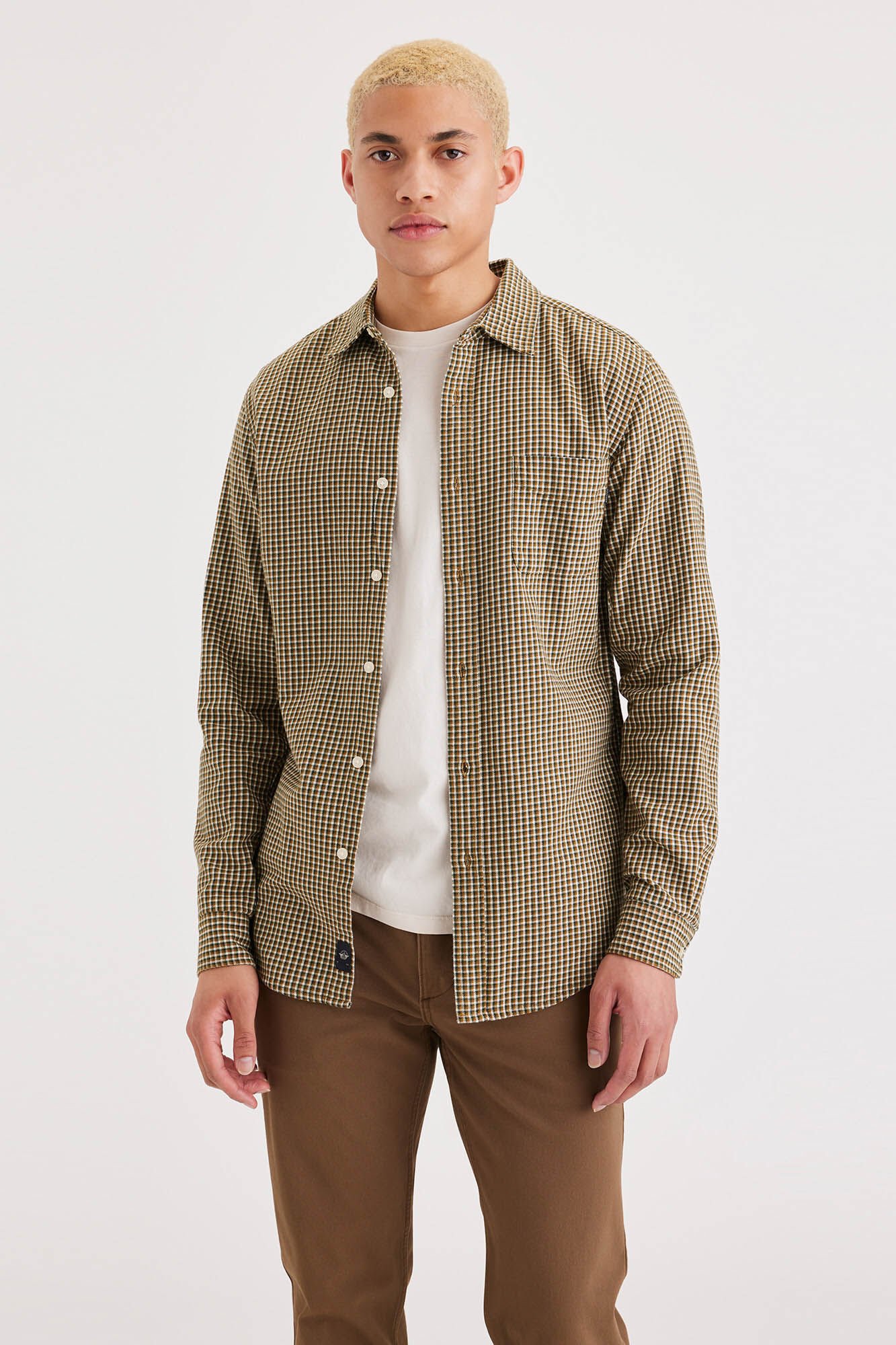 Dockers Camisa para homem Icon Slim Fit com bot&otilde;es