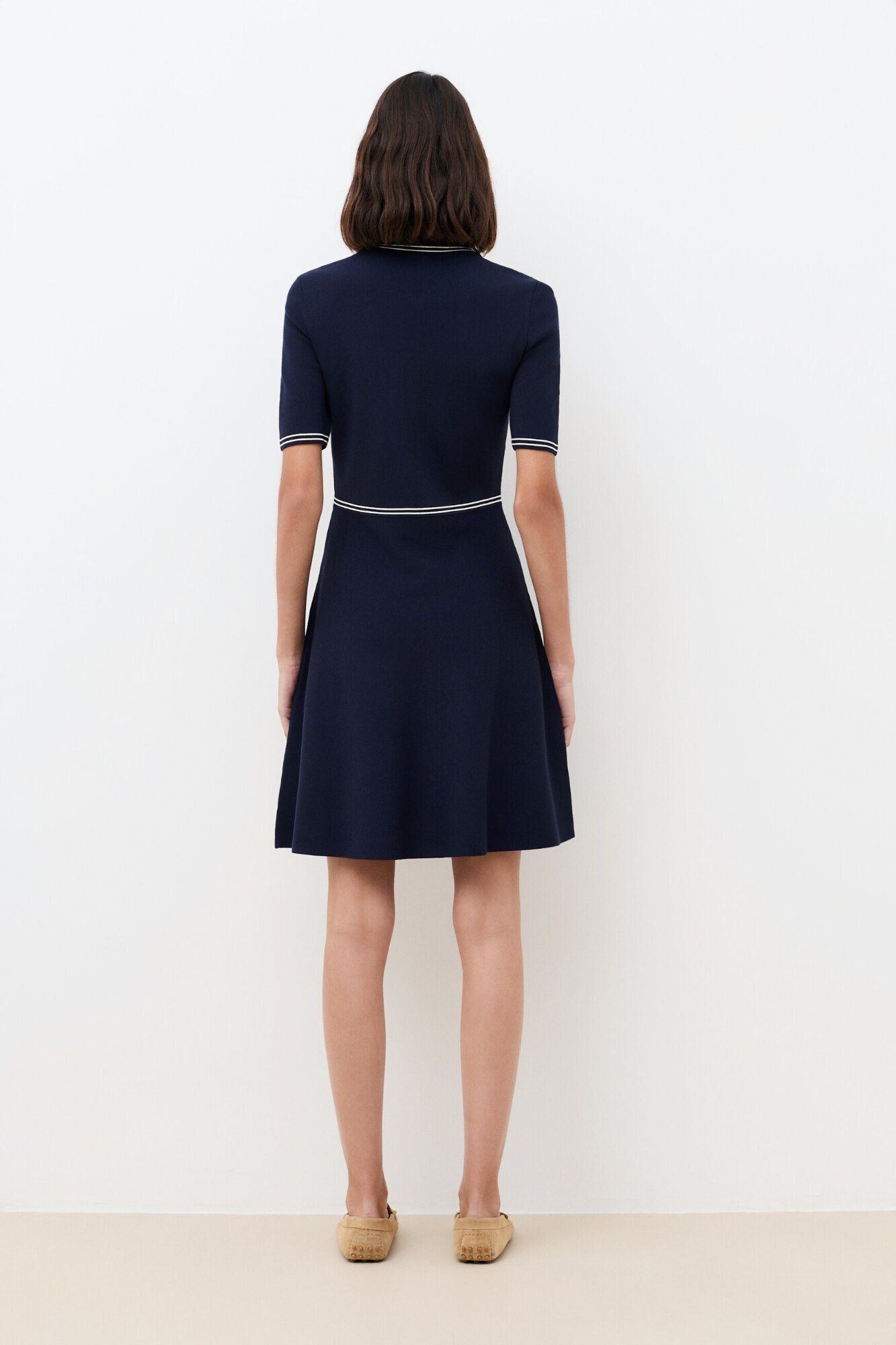 Caroll Rmacao midi dress Navy