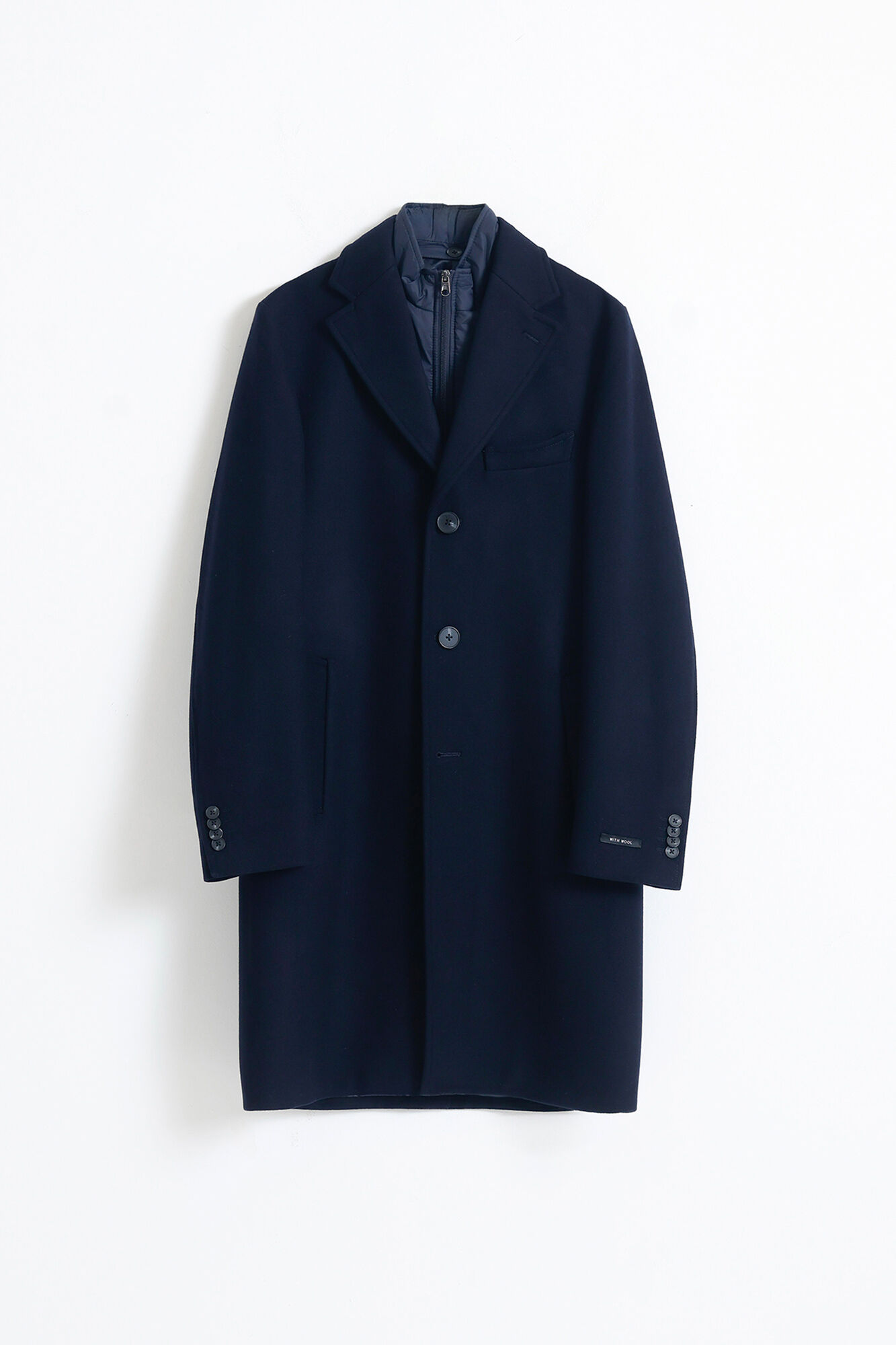 PuroEGO Sobretudo com gola remov&iacute;vel