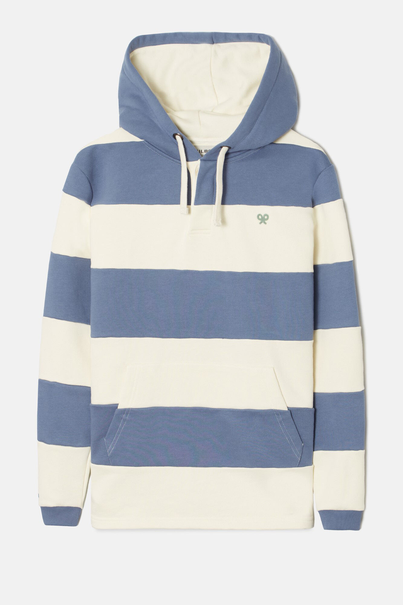 Silbon Sudadera capucha rayas anchas Azul