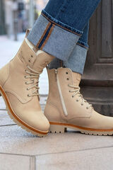 Panama Jack Bota feminina baixa Tostado