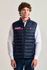 Valecuatro Colete acolchoado azul marinho com faixa Valecuatro Azul