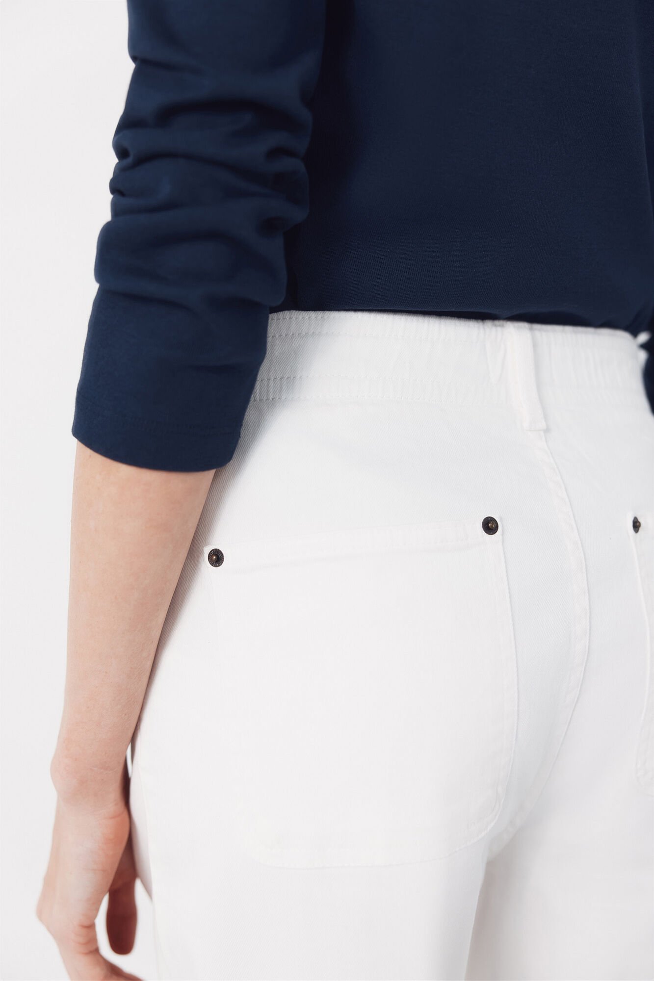 Cortefiel Jeans Easy Fit White