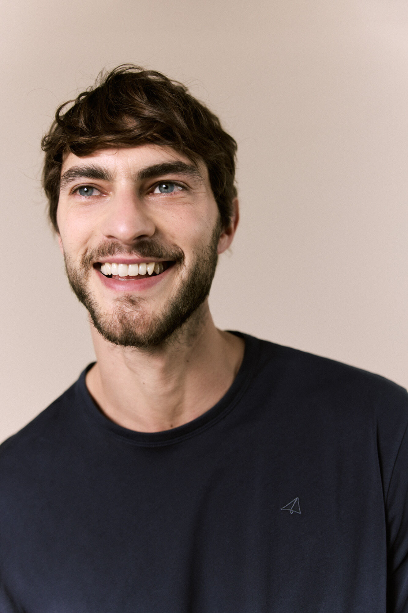 OOTO Lightweight basic T-shirt Navy