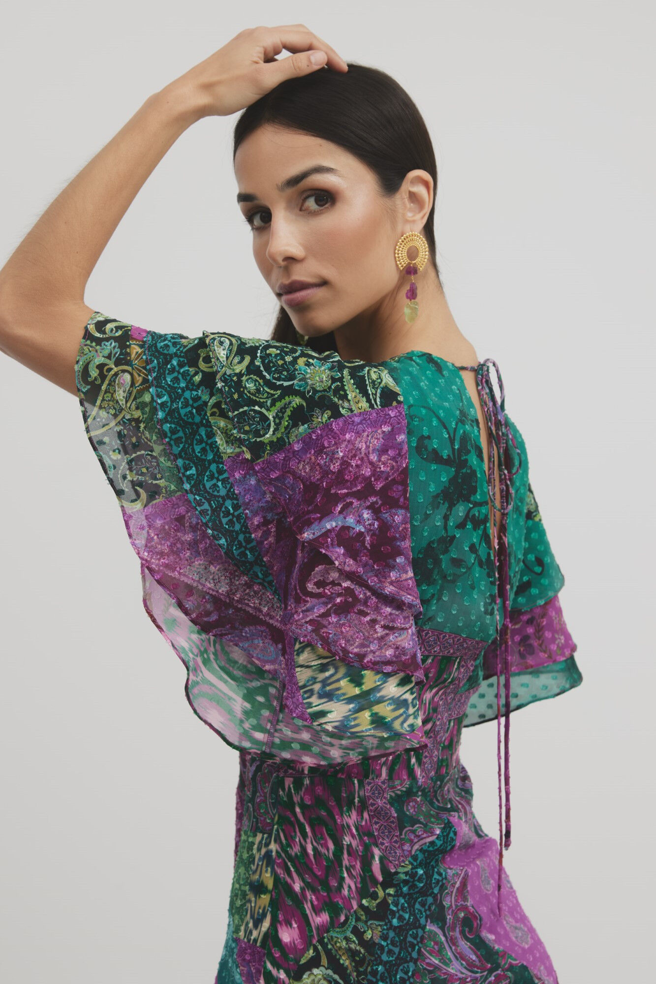 Silbon Vestido Event Collection Danza estampado Multicolor