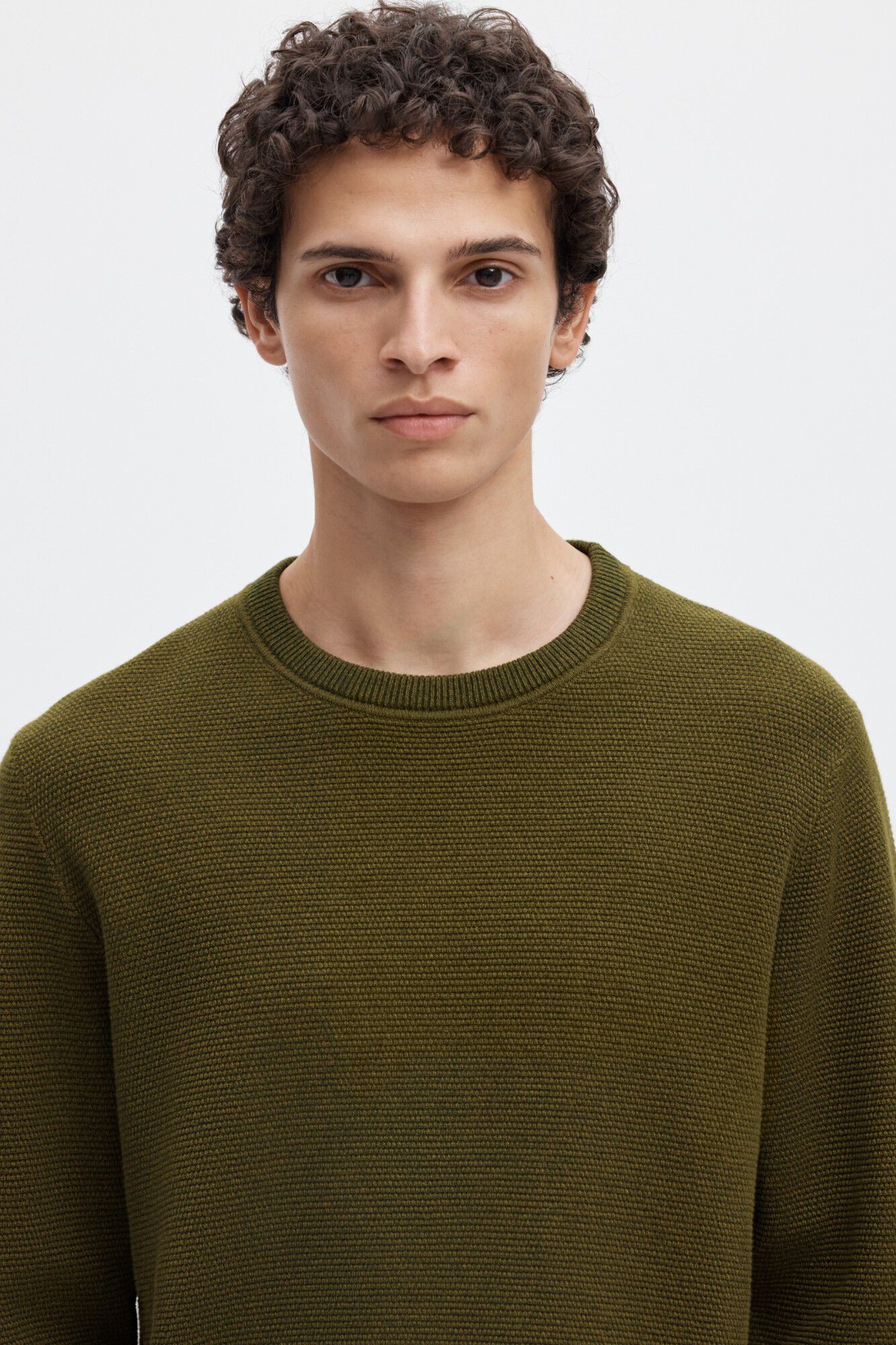 Selected Camisola 100% algod&atilde;o org&acirc;nico Verde