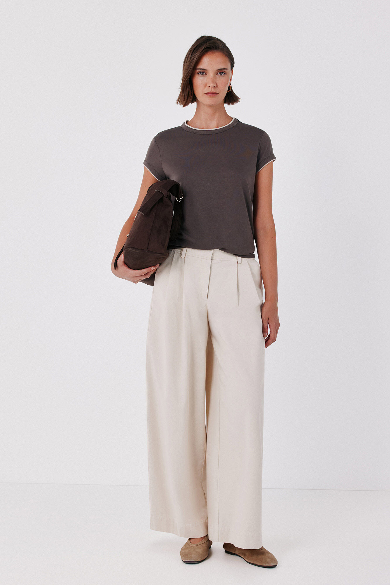 Cortefiel Piping detail T-shirt