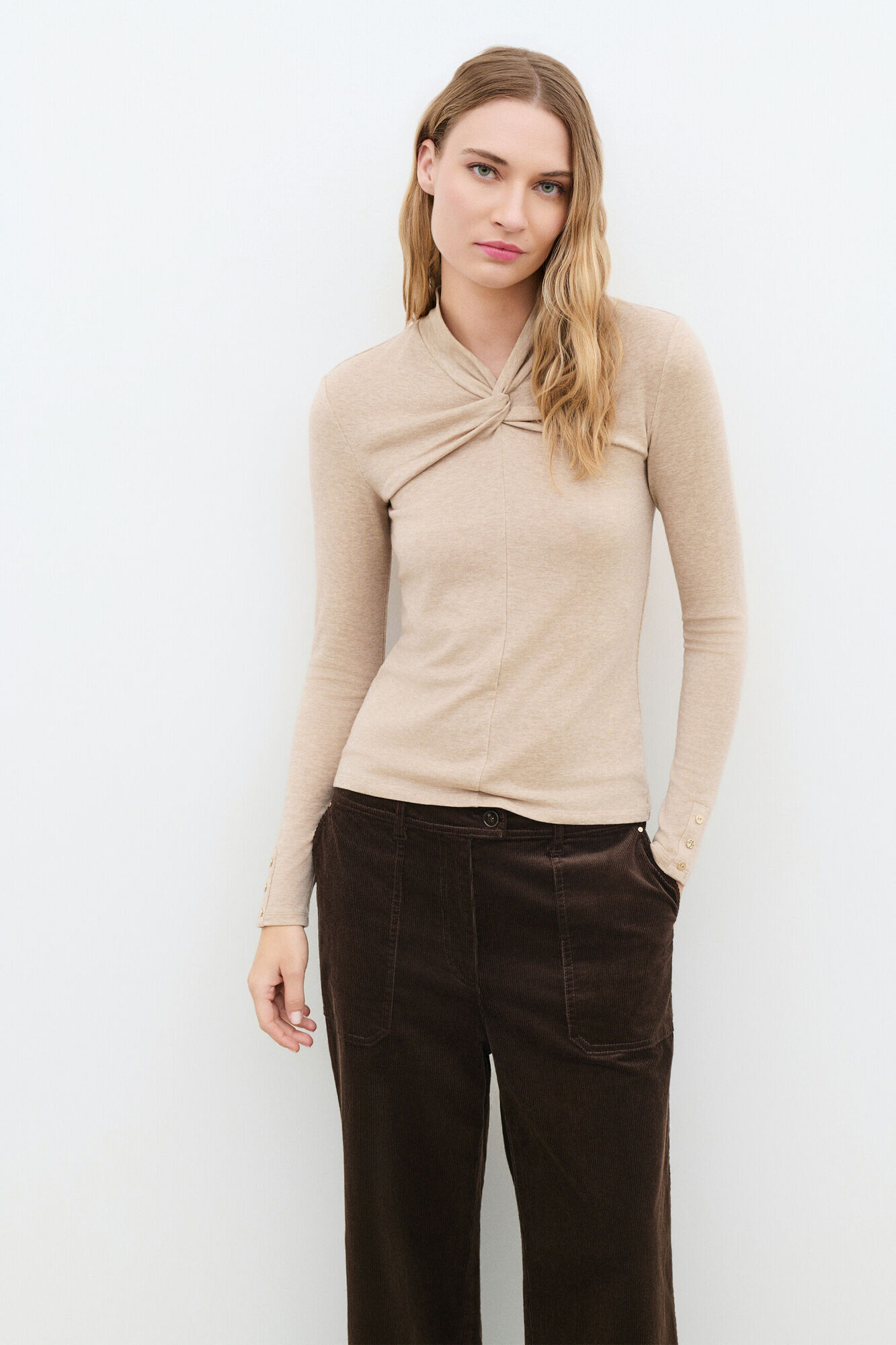 Caroll Camiseta cuello alto Tmarthe