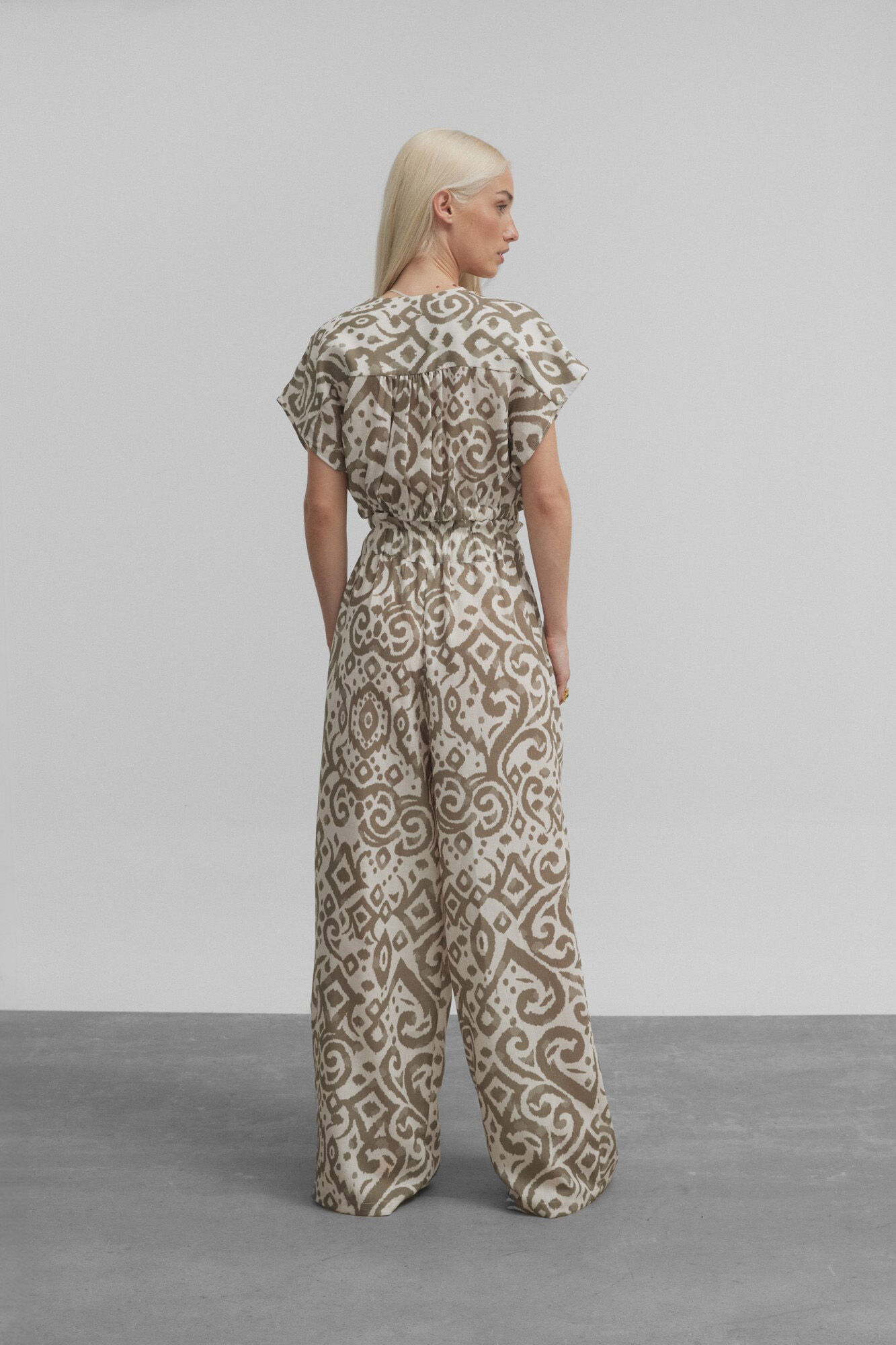 Silbon Cal&ccedil;as culotte com estampado &eacute;tnico  Impress&atilde;o