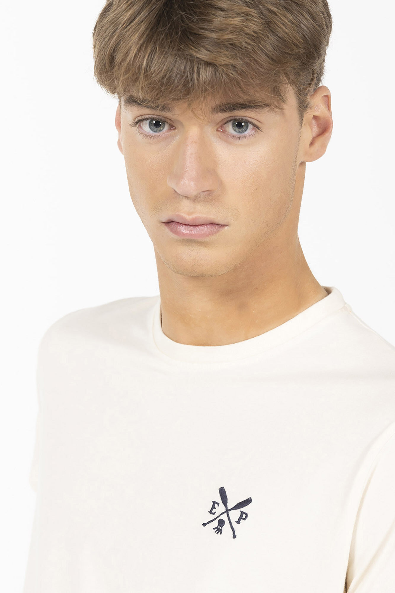 elPulpo Camiseta estampado &eacute;tnico espalda Marfil