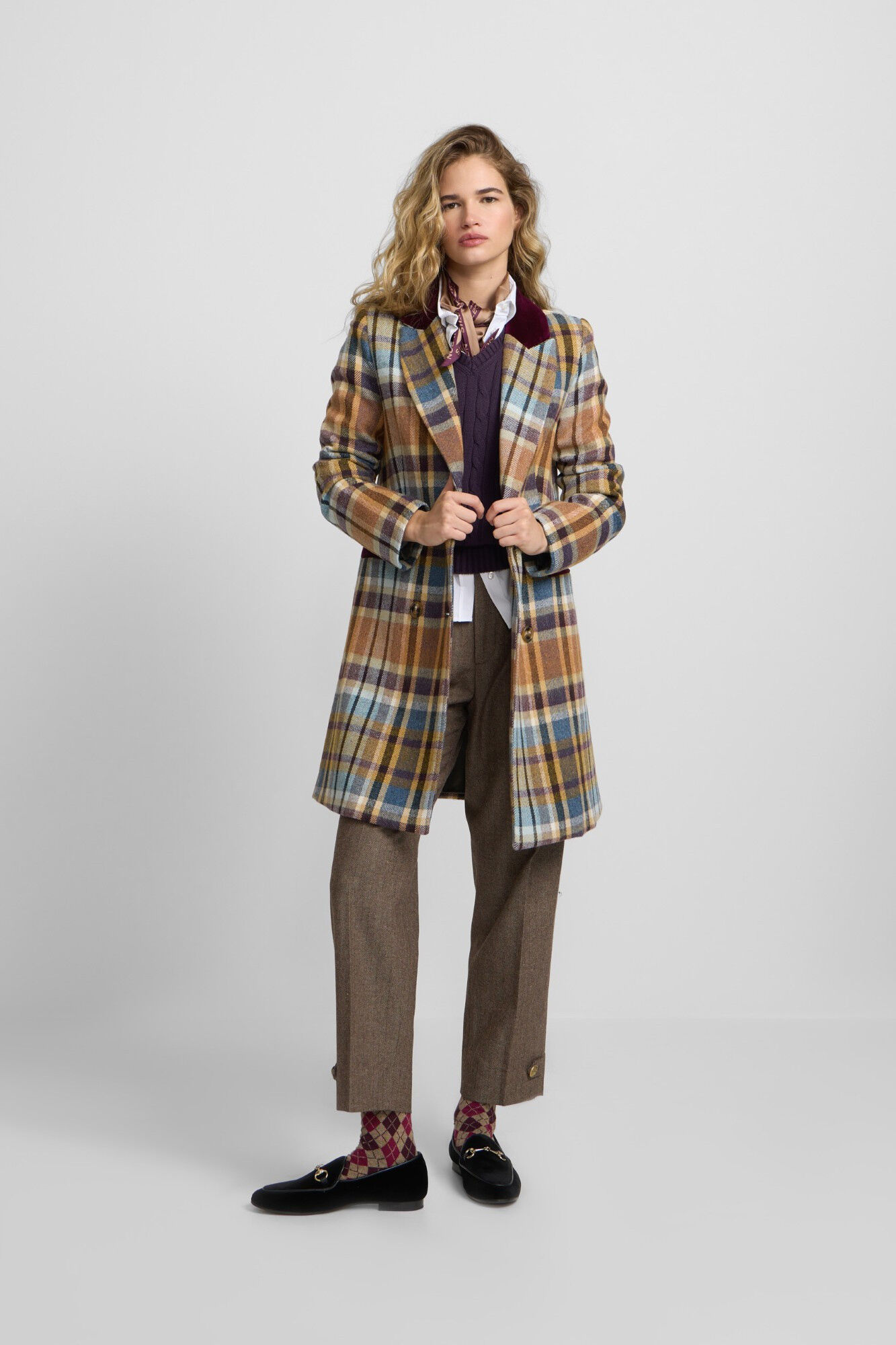 Silbon Casaco sobretudo cruzado