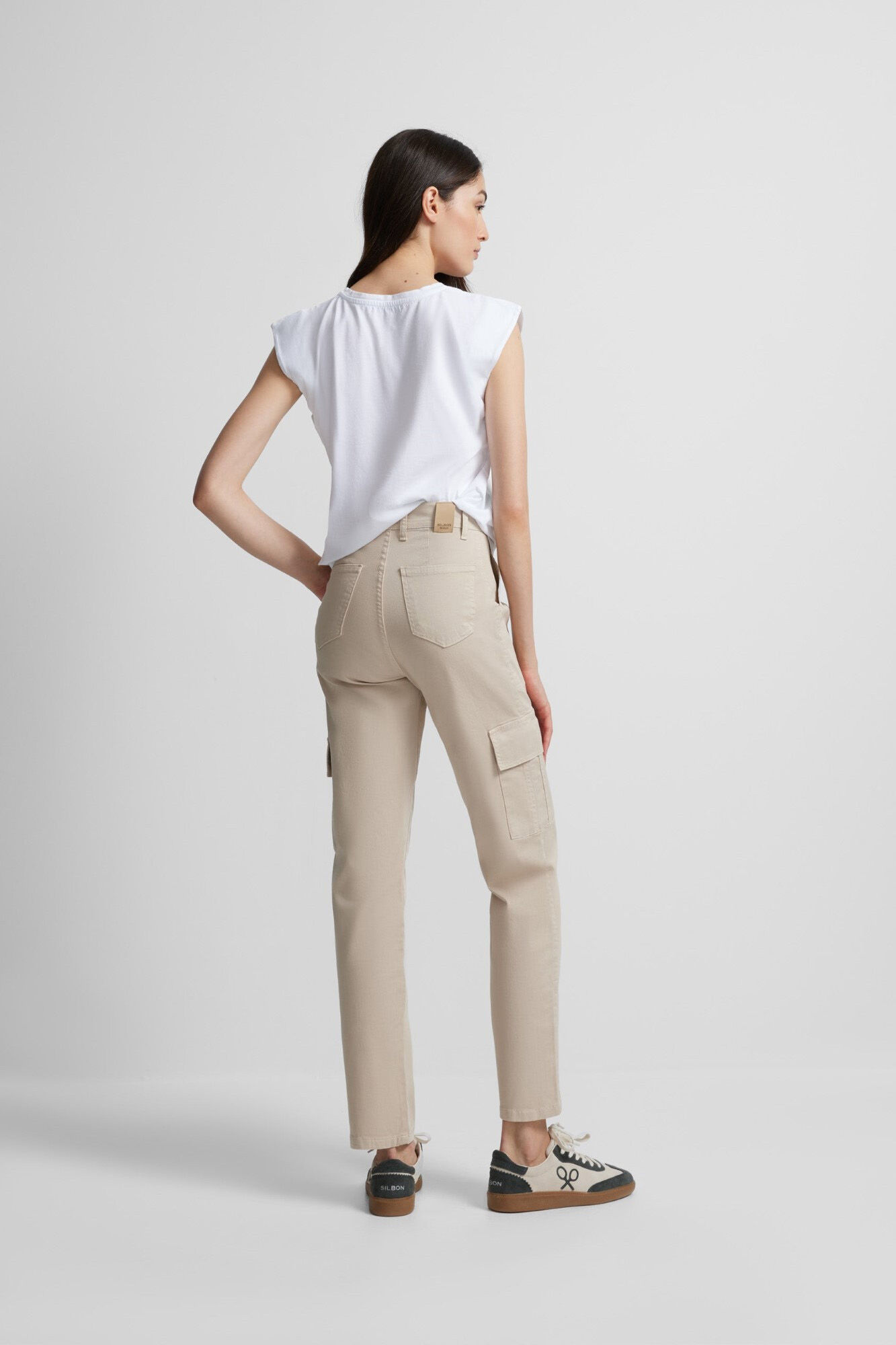 Silbon Cargo trousers Beige