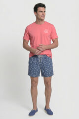 Valecuatro Ba&ntilde;ador estampado fantas&iacute;a Azul marino