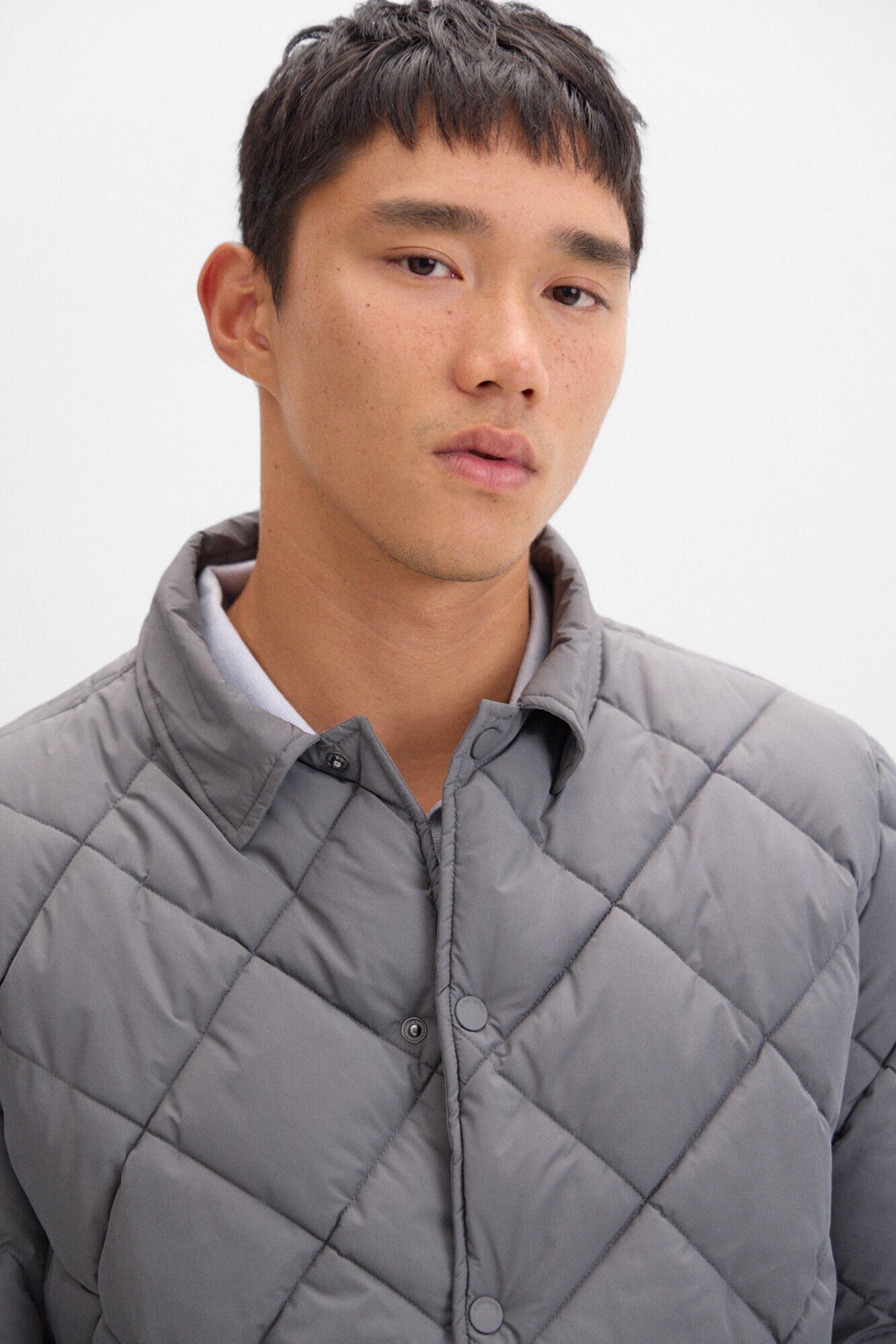 Cortefiel Puffer jacket Grey