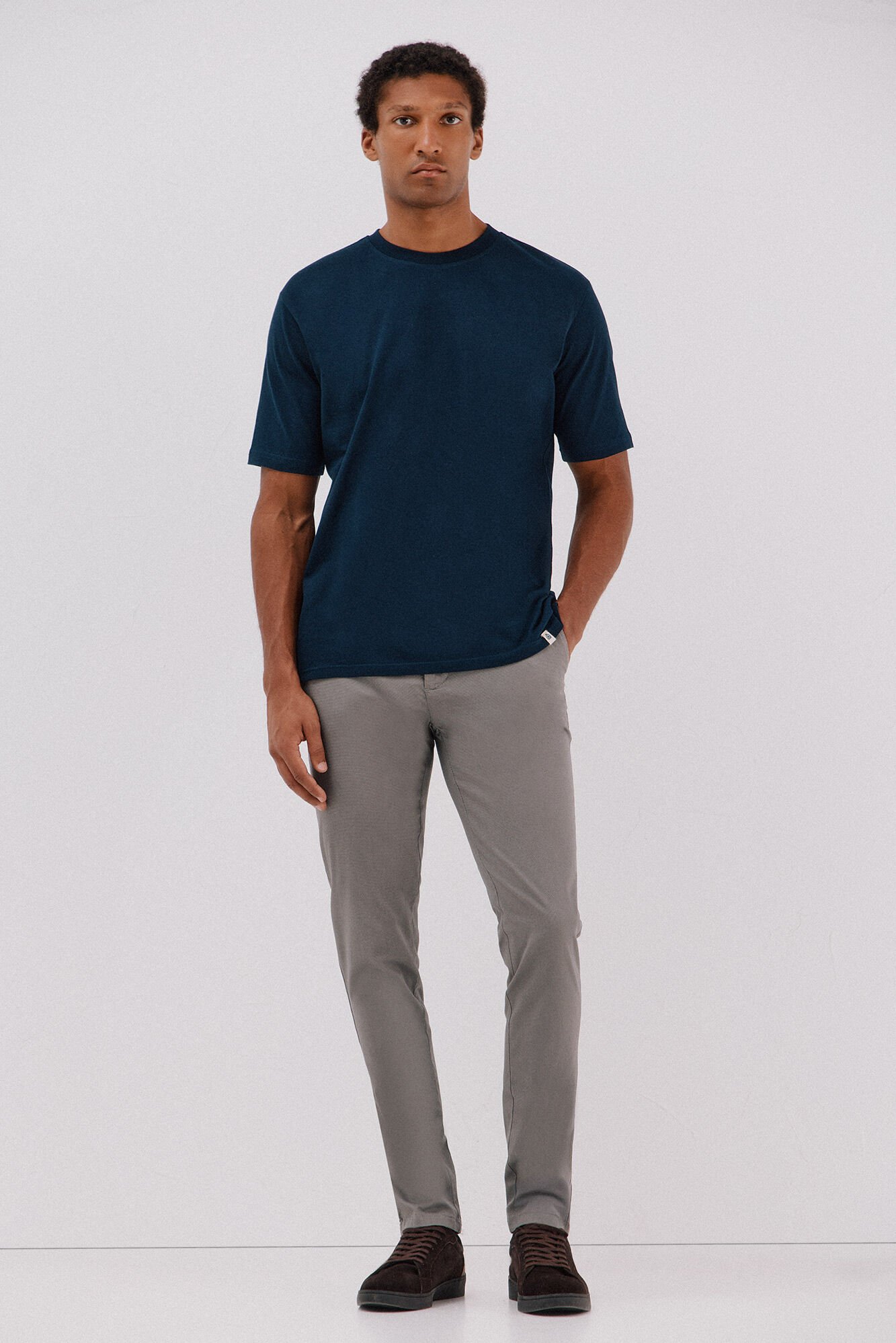 Cortefiel Slim-fit print chinos pants