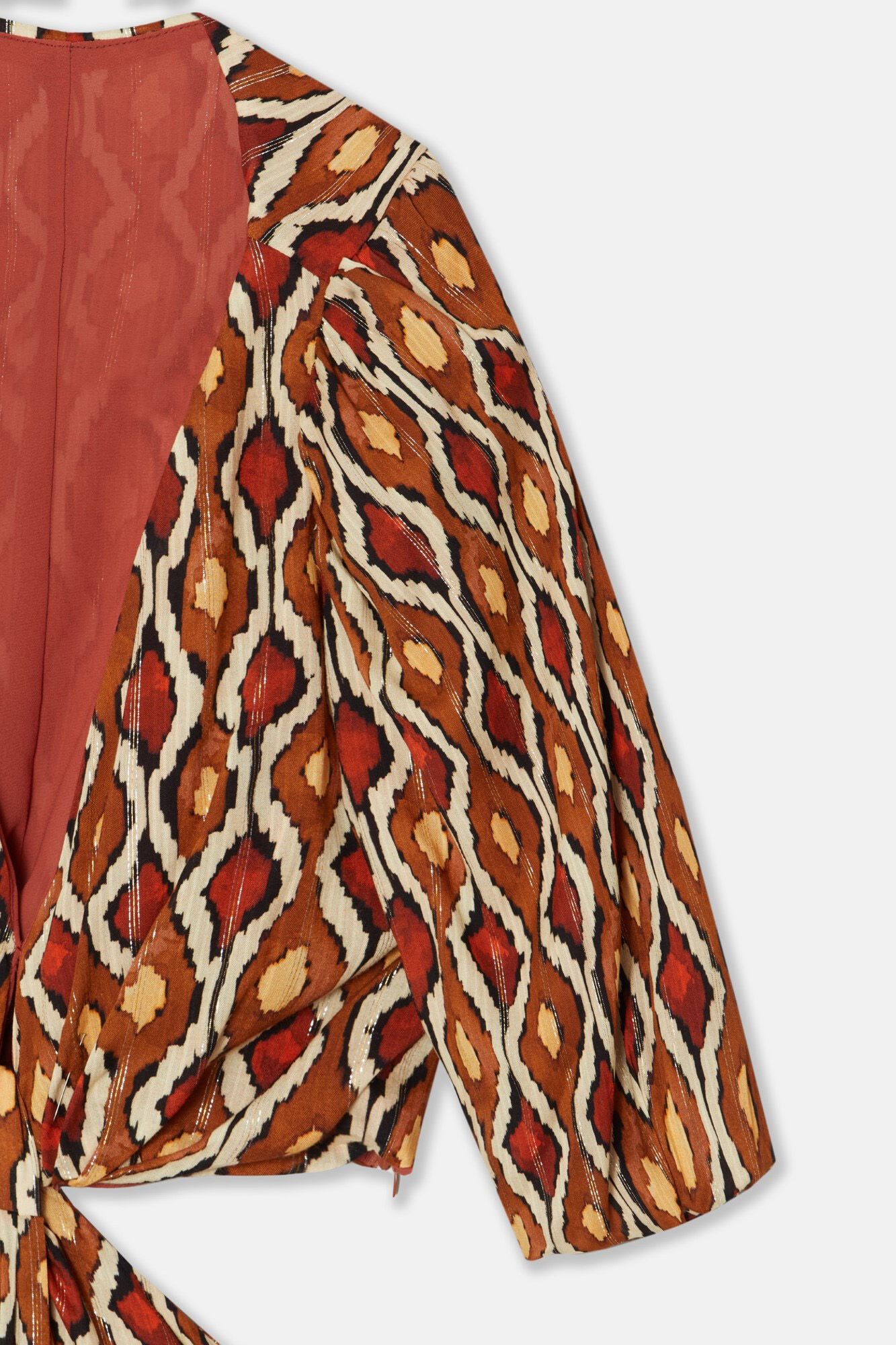 Silbon Vestido largo cut out estampado Estampado naranja