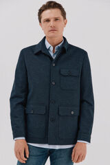 Cortefiel Knitted jersey-knit Navy