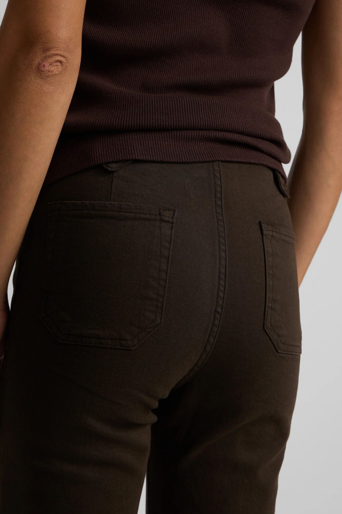 Silbon Cal&ccedil;a jeans reta com fivelas