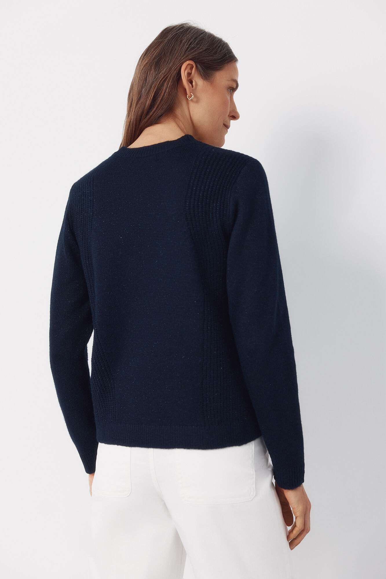 Cortefiel Combined knit jumper Navy