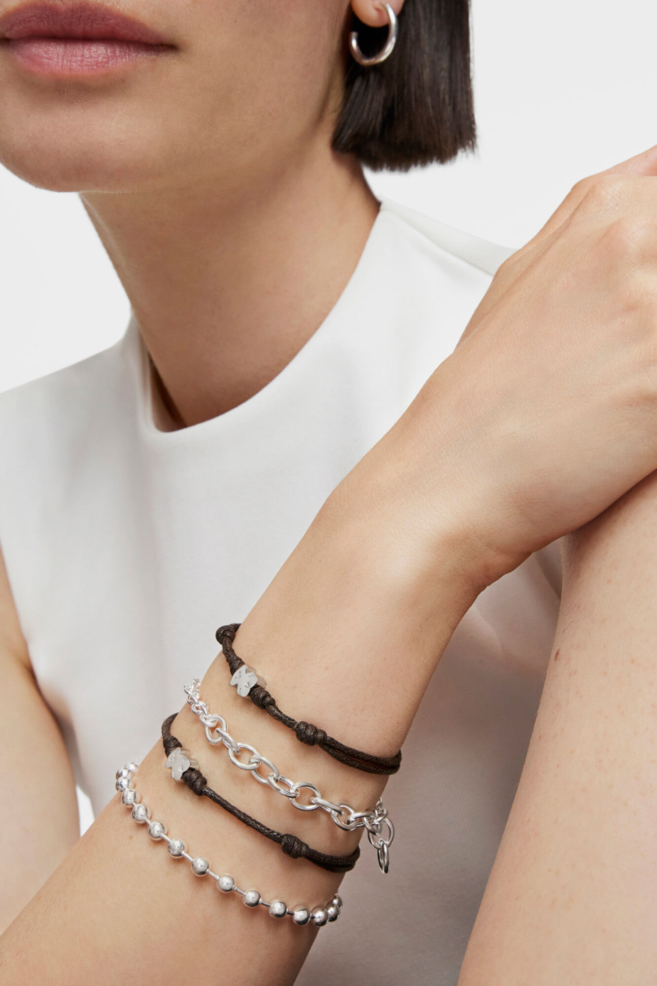 Tous Pulsera TOUS Super Micro Gris