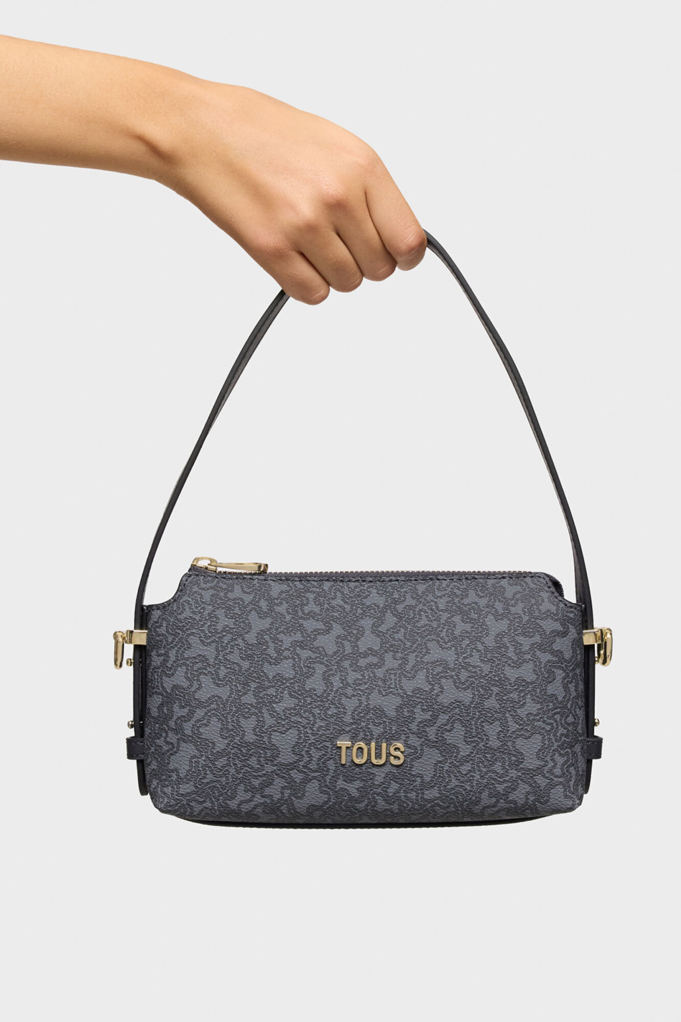 Tous Kaos Mini Lines dark grey mini bag Grey
