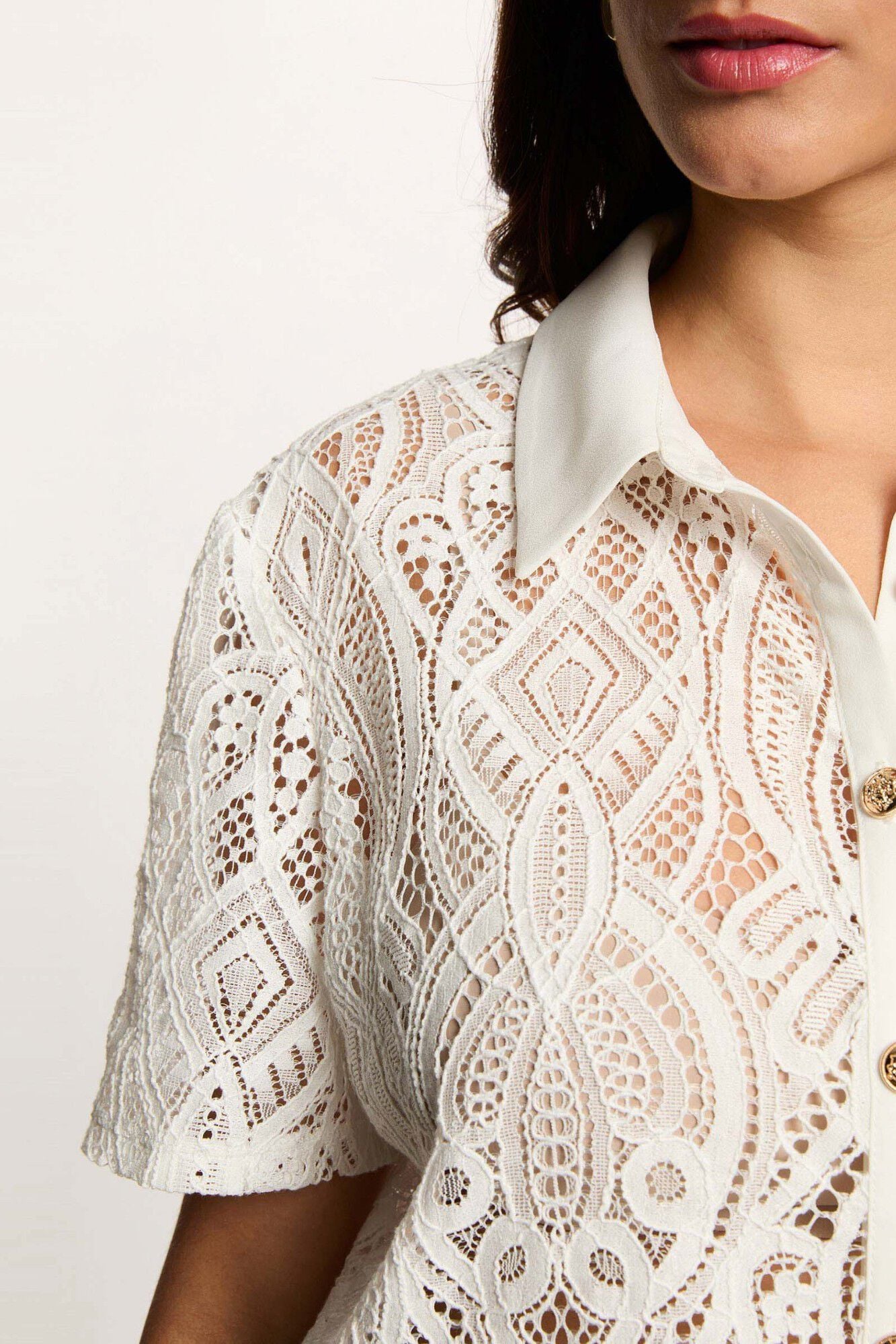 Morgan Camisa de renda