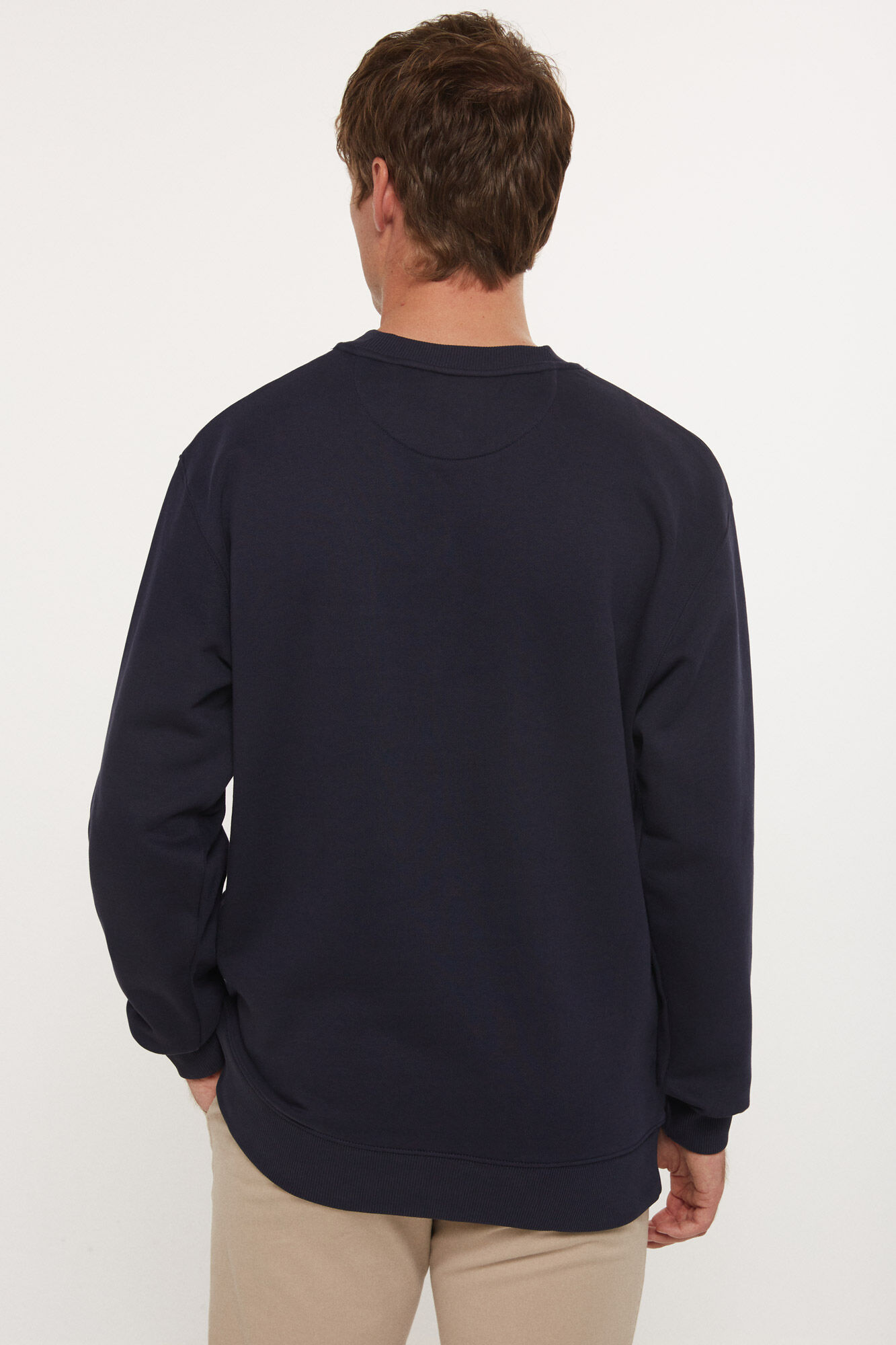 Gant Crest Shield Crew Neck Sweatshirt Blue