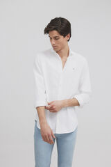 Cortefiel Silbon structure casual shirt White