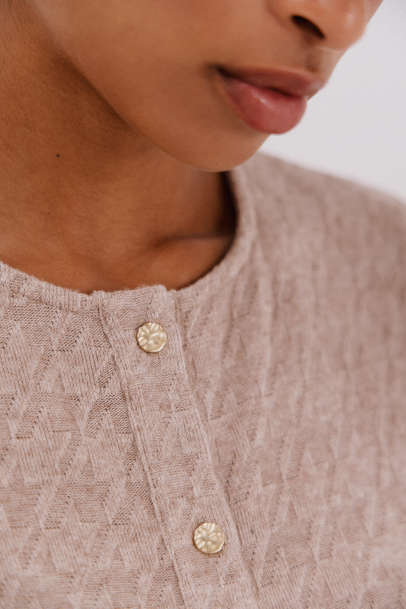 Cortefiel houndstooth Ivory