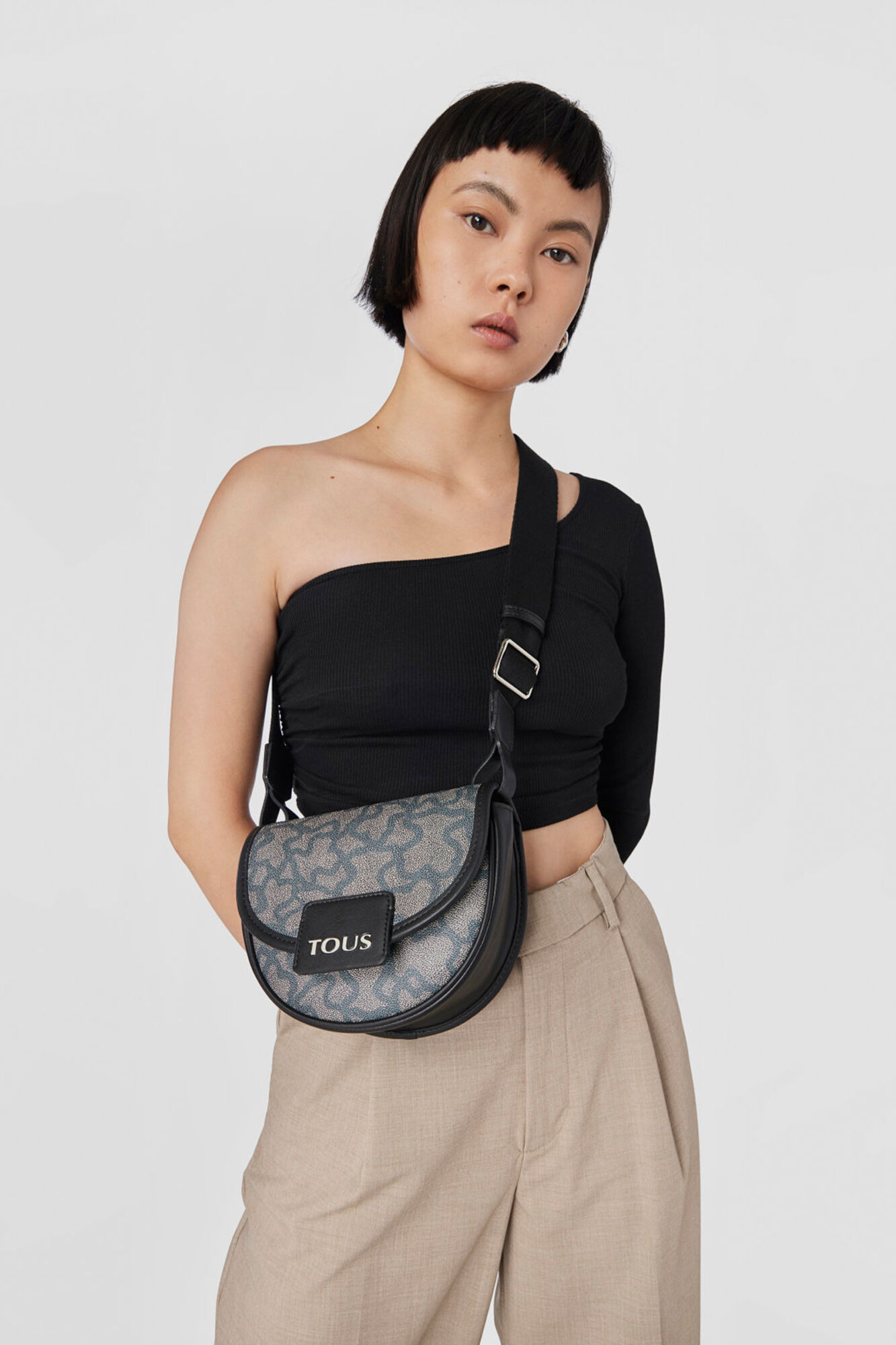 Tous Amaya Kaos Icon small black crossbody bag Black
