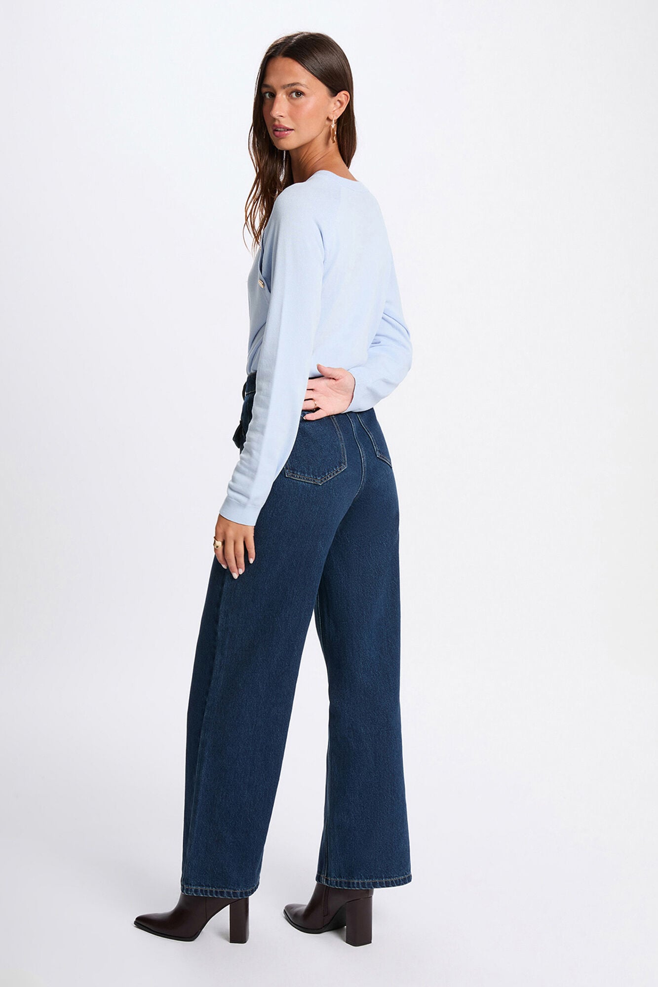 Morgan Camisola fina ajustada Azul