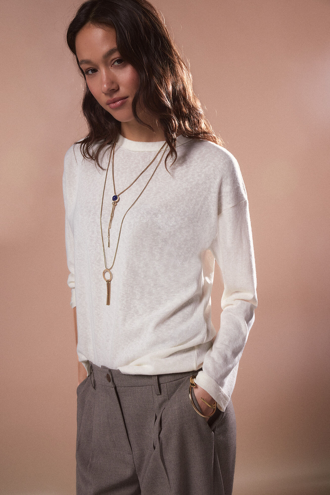 Slowlove Camiseta oversize Blanco