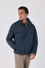 Cortefiel 4-pocket technical jacket Dark grey