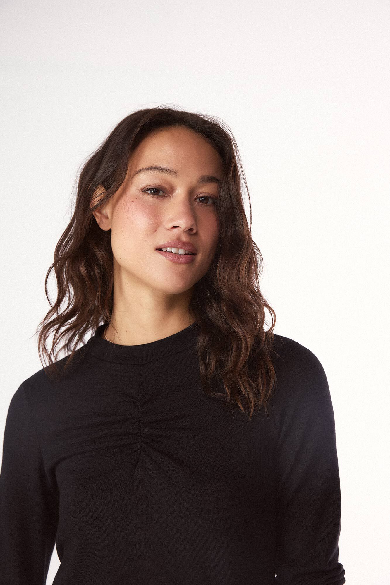 Slowlove Top frunce Black