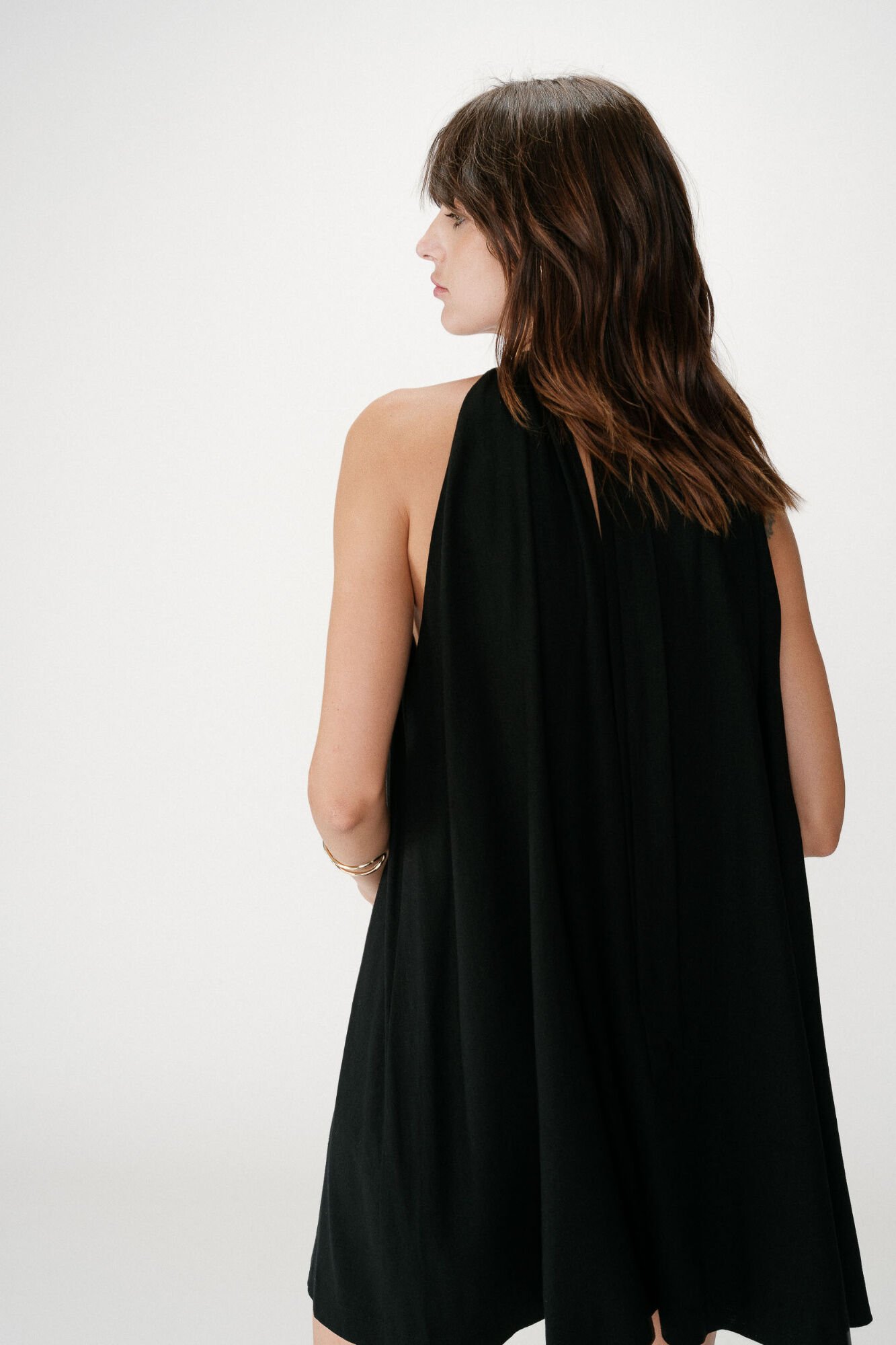 Grace & Mila Whola halterneck short dress Black