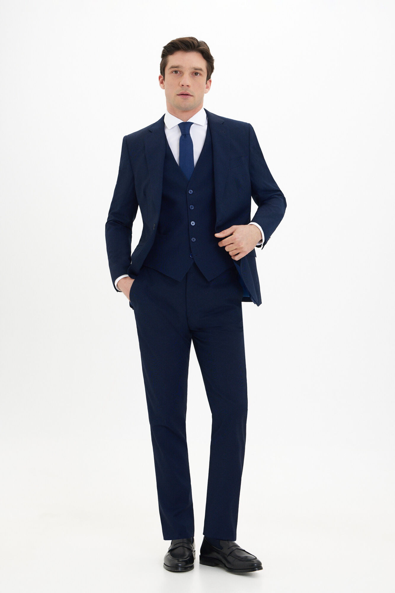 Cortefiel Series XXI waistcoat Navy