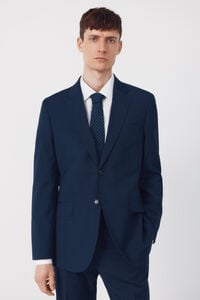 Cortefiel Blazer Dynamic Blue Checkered