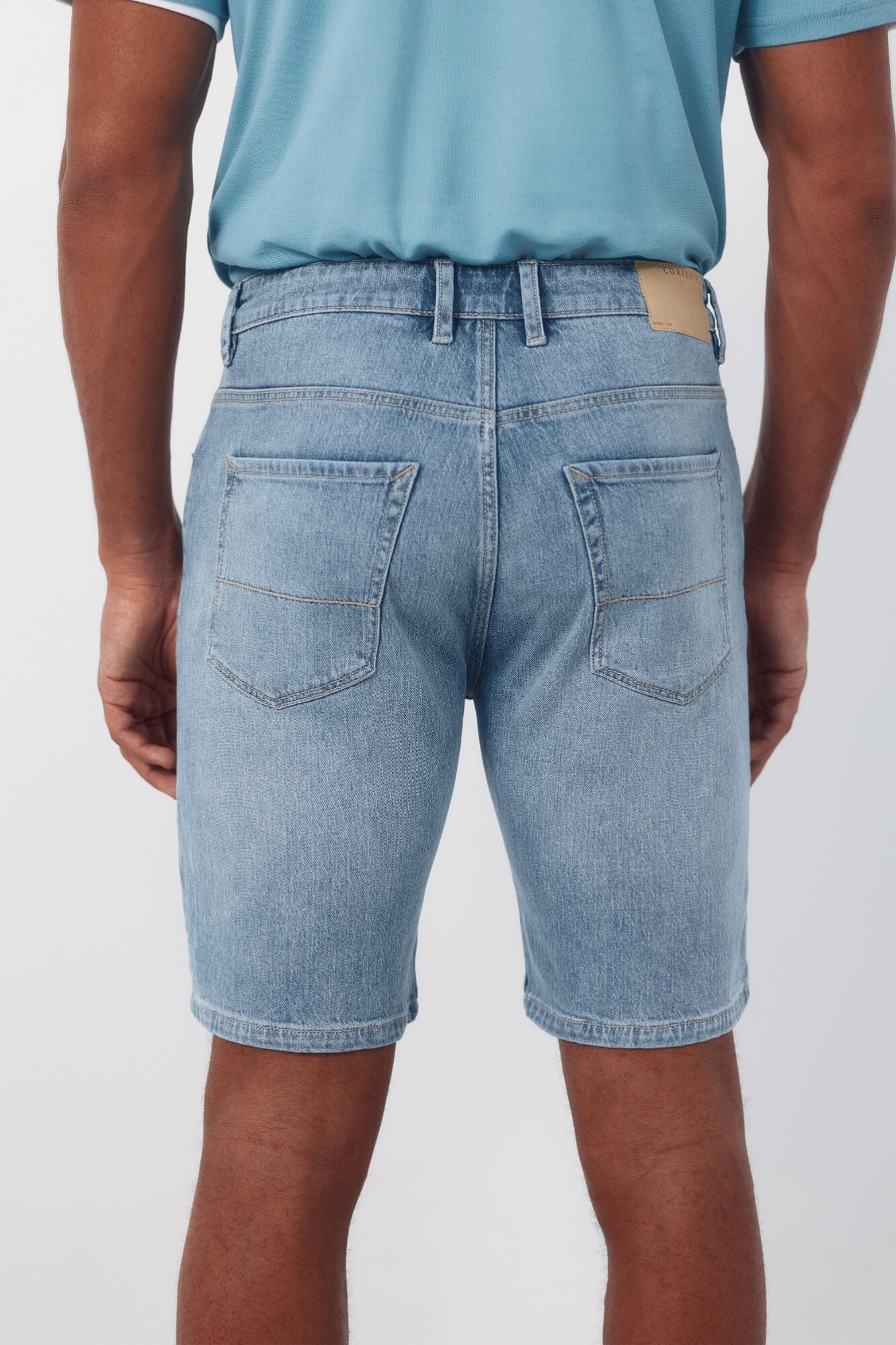 Cortefiel Bermuda denim regular Azul