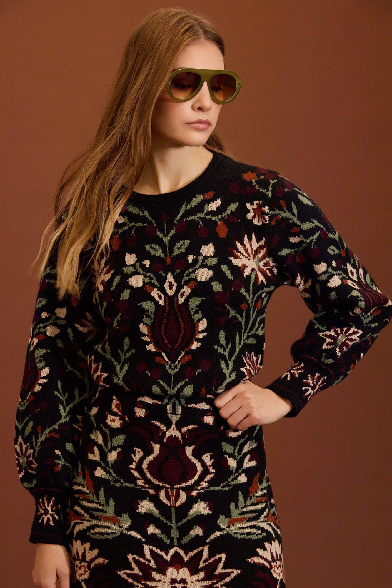 Meisie Jersey jacquard &eacute;tnico