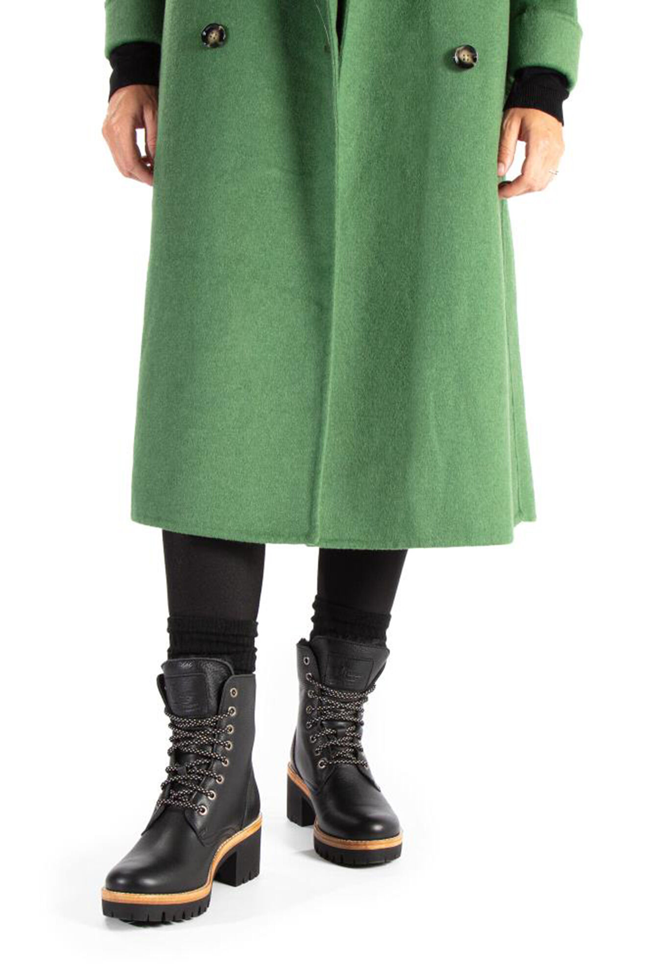 Panama Jack Botas de piel con forro interior de pelo caliente Negro