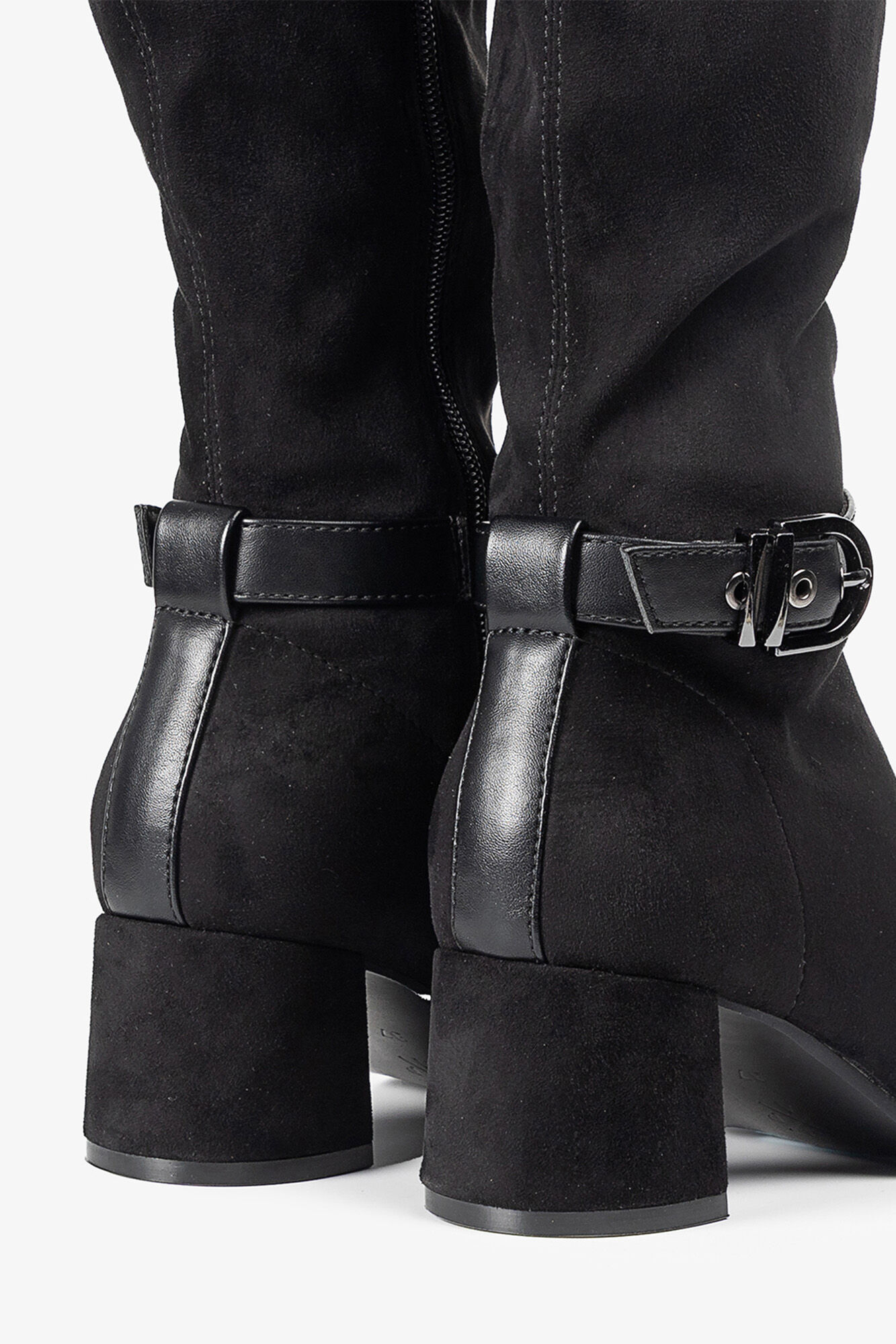 Popa Women's Flare Suede Boot Black