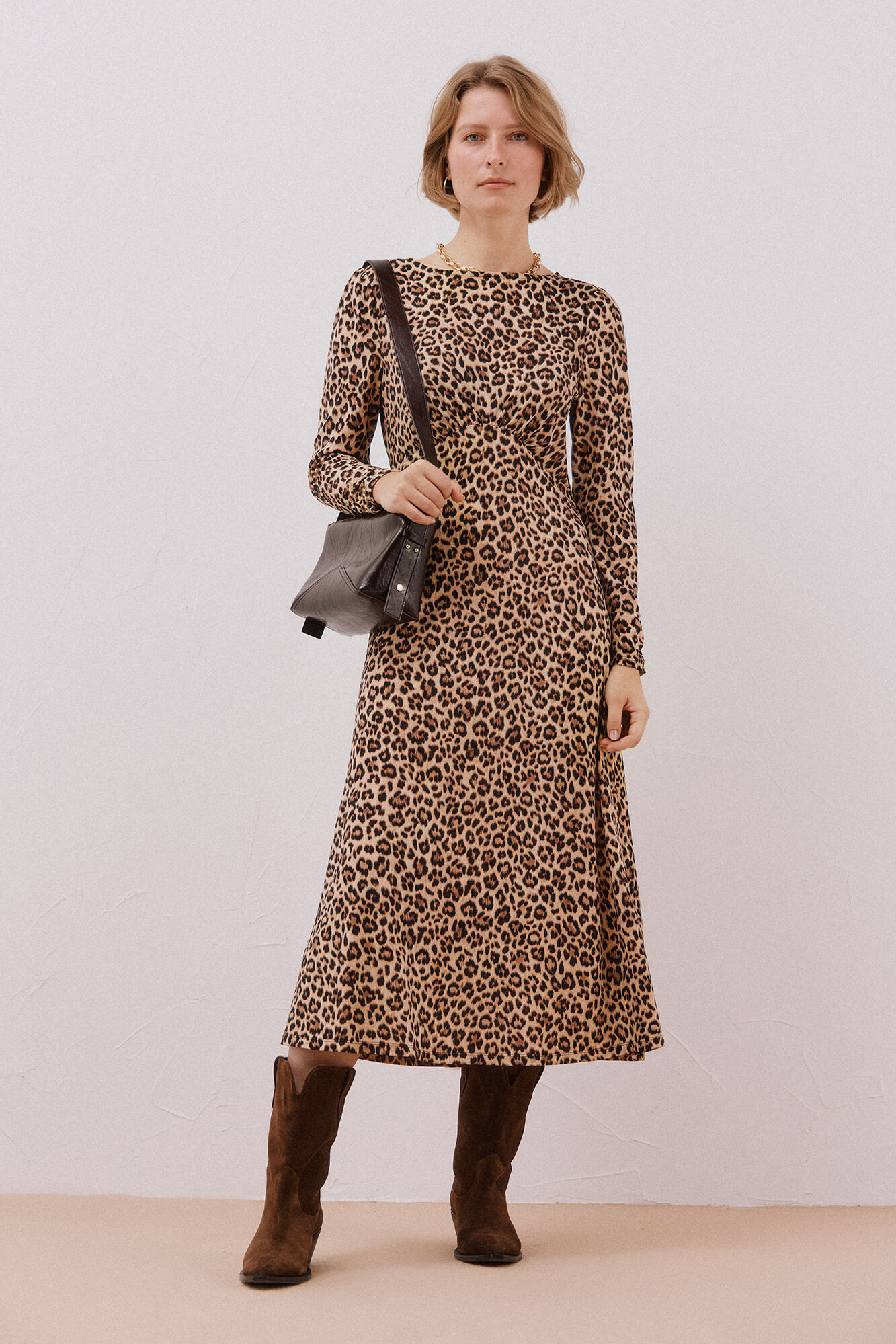 Cortefiel Gathered chest dress